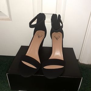 Black block heels size 8